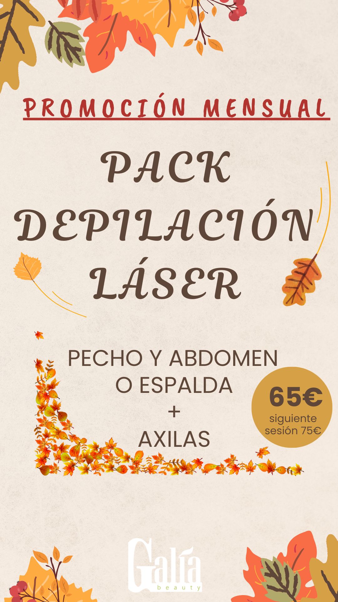 Oferta mensual Octubre GaliaBeauty